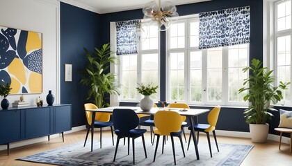 Obraz premium Photo interior modern design room 3d illustration