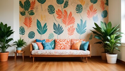 Photo interior modern design room 3d illustration