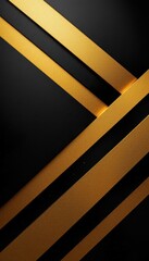 Intersecting golden and black lines creating a modern luxury effect