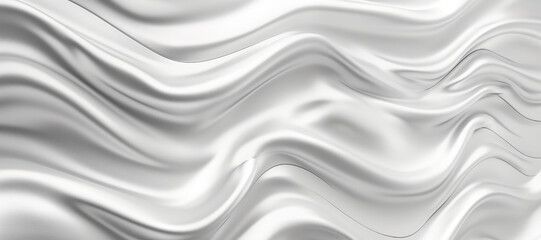glowing silver white wave background, chrome 6