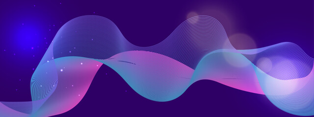 Vibrant Abstract Wave Design on a Rich Backdrop, Creating a Dynamic and Futuristic Feel, Perfect for Digital Art, Backgrounds, and Creative Projects