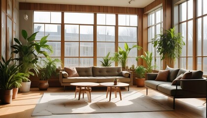 Photo interior modern design room 3d illustration