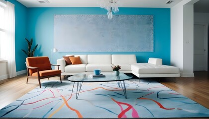 Photo interior modern design room 3d illustration