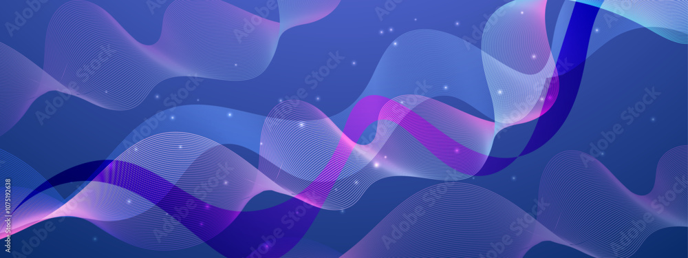 Poster abstract colorful wave design background. perfect for creative projects and digital themes