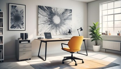 Photo interior modern design room 3d illustration