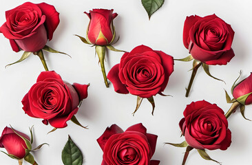 Fototapeta premium red roses background