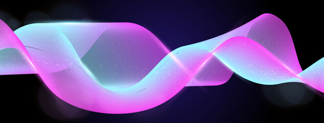 Colorful Abstract Wave Background Modern Tech