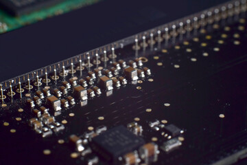 IC on the motherboard, capacitors, various devices on the motherboard	