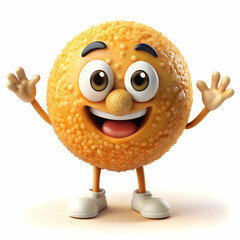 A close-up of gol gapes (crispy, hollow snacks) - obrazy, fototapety, plakaty