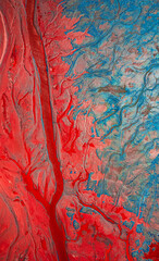 Aerial view of Liaoyang tailings pond, Liaoning Province