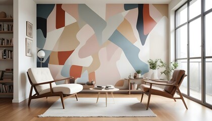 Photo interior modern design room 3d illustration