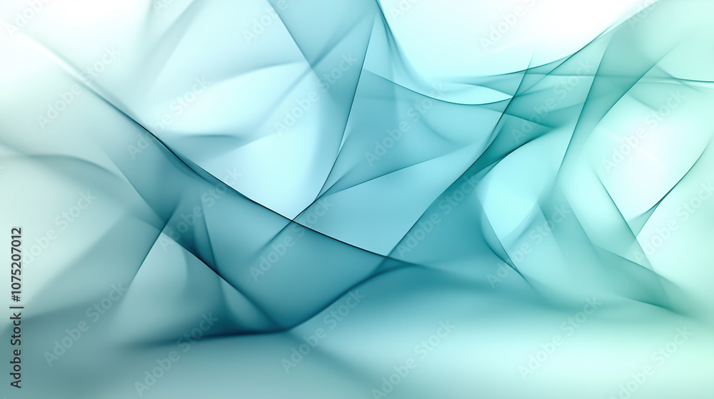 Poster serene abstract background featuring flowing blue and teal waves, creating calming atmosphere. ideal