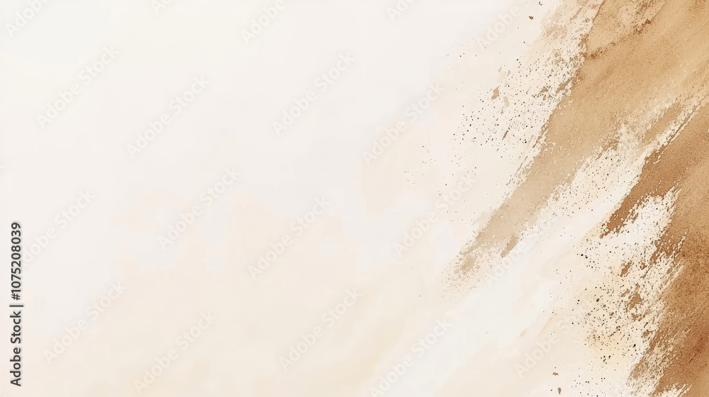 Poster elegant abstract background featuring soft beige and brown tones, ideal for design projects, present