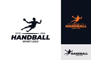 Sport logo - Handball player logo design template