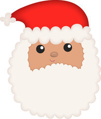 Santa Claus Portrait Illustration for the Christmas Holiday Season