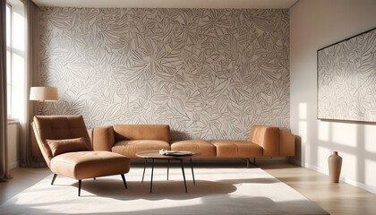 Photo interior modern design room 3d design