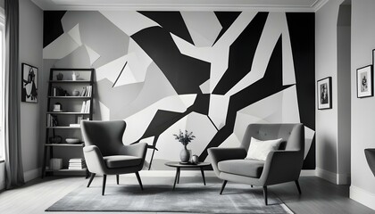 Photo interior modern design room 3d design