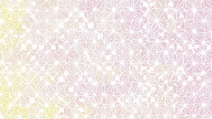 Delicate Pastel Floral Geometric Pattern on Subtle Gradient Background