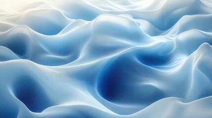 Fototapeta premium swirling background of white and blue hues, creating an abstract, dreamy atmosphere that evokes feelings of calmness and serenity, inviting the viewer to dive into a sea of tranquility and creativity