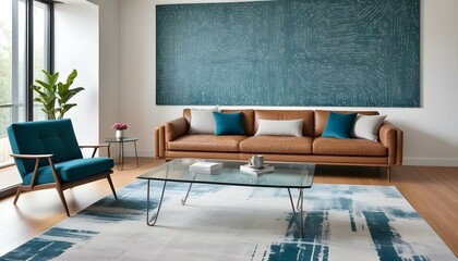 Photo interior modern design room 3d design