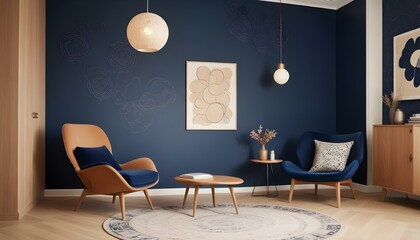 Photo interior modern design room 3d design