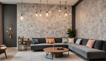 Photo interior modern design room 
