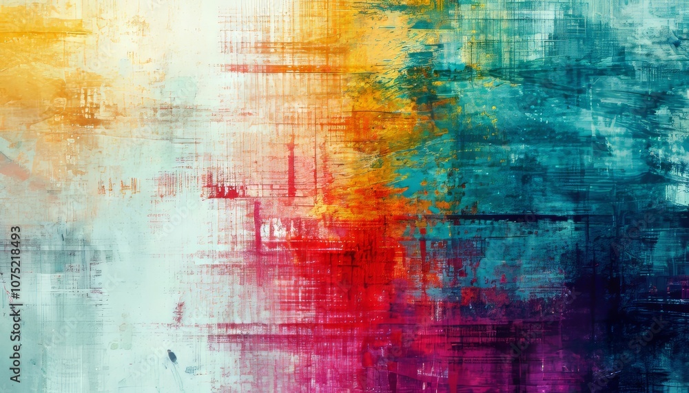 Poster abstract blurred grainy gradient background texture. colorful digital grain soft noise effect patter