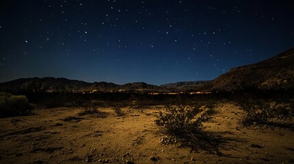 Night in the desert 