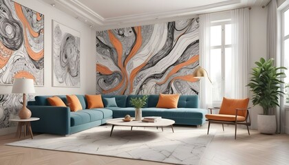 Photo interior modern design room 