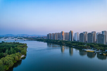 Landscape of Taizi River in Liaoyang, Liaoning province