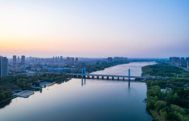 Landscape of Taizi River in Liaoyang, Liaoning province