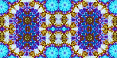 Seamless kaleidoscope pattern. The texture of the woven pattern. Endless pattern