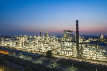 Liaoning Liaoyang Aromatics base night view