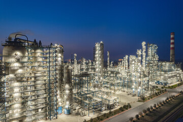 Liaoning Liaoyang Aromatics base night view