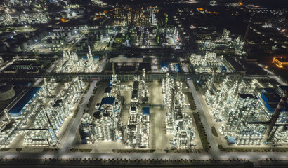 Liaoning Liaoyang Aromatics base night view