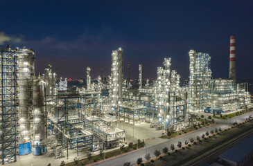 Liaoning Liaoyang Aromatics base night view