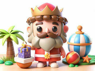 Reyes Magos Serene Beach Setting Ocean Sand Plain Background Ample Copy Space Tranquil Scene Ideal for Beach Themed Advertisements Magazine Covers Photo Stock Concept