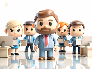 Fototapeta premium Plain Corporate Environment Background with Community Management Elements Clean Lines Ample Copy Space Professional Organized Settings Photo Stock Concept