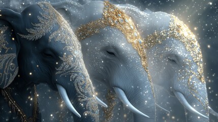 Fototapeta premium The symbol of Indian culture is the elephant