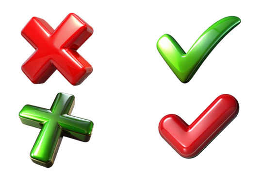tick and cross