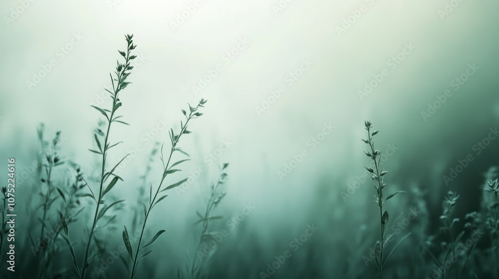 Poster soft green abstract background with textured elements