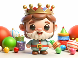 Reyes Magos Festive Carnival Scene Glossy Background Vibrant Elements Text Space Ideal for Carnival Advertisements Magazine Covers Photo Stock Concept