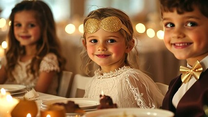 Themed Birthday Party with Children in Costumes