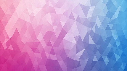 Obraz premium Geometric Low Poly Gradient Background in Pink and Blue Tones