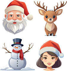 Christmas vector illustrations collection