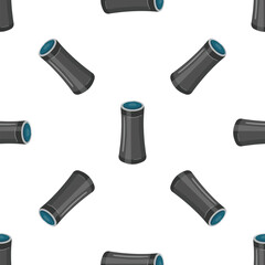 Seamless pattern of smart speakers, representing modern audio technology and voice activated assistants