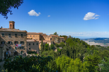 Obraz premium Scenic landscape from Volterra medieval town of Toscana, Italy, Europe 