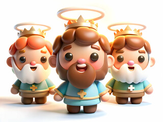 Obraz premium Soft Abstract Reyes Magos Luminous Trails Concept - Gentle Camera Movement Over Dreamy Scene Capturing Wisdom and Magic for Magazines and Banners with Ample Copy Space for Text