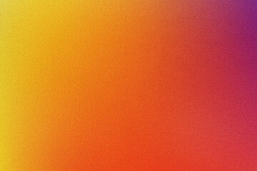 Abstract grainy textured gradient background with vibrant yellow, orange and purple tones