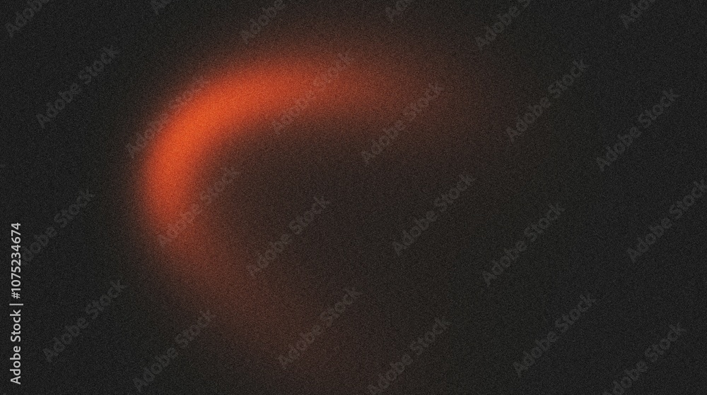 Poster abstract orange light trails against a dark background, creating a dynamic and vibrant image.